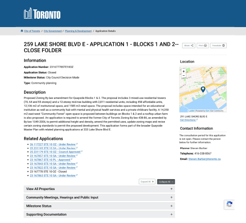 July 2024 Zoning By-Law Approval Application Materials